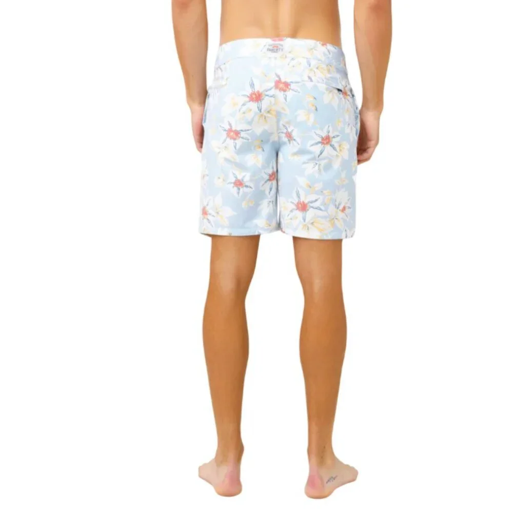 NWT Faherty Classic Board Bermuda Shorts Mens 35 Blue Floral 7.5